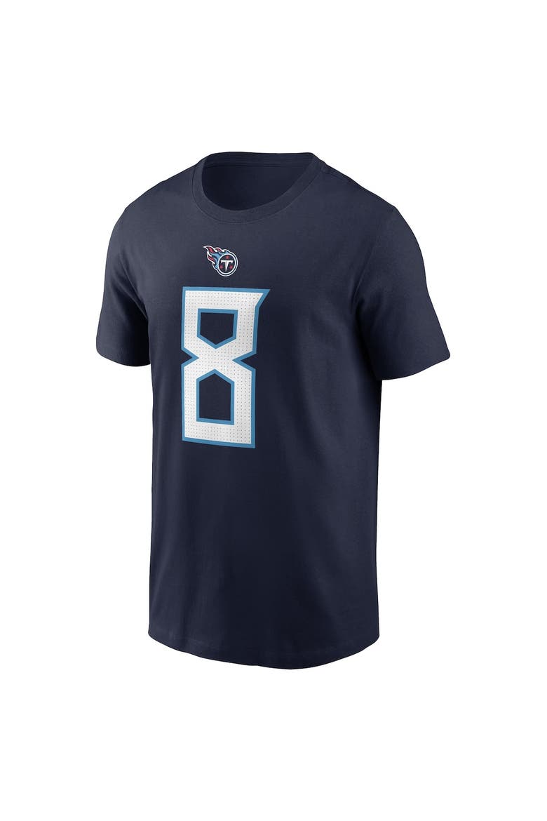 Men's Nike Will Levis Navy Tennessee Titans 2023 NFL Draft Player Name & Number T-Shirt, Alternate, color, Navy