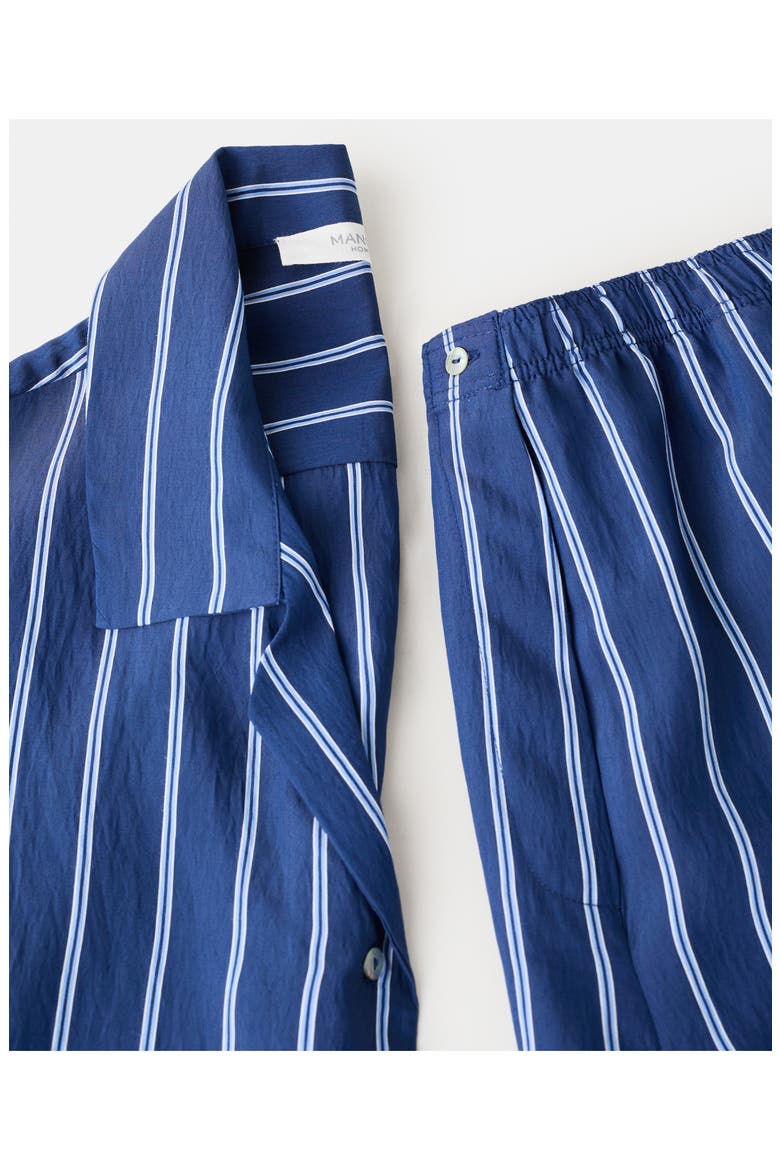 Stripe Pajama Shorts, Alternate, color, INDIGO BLUE