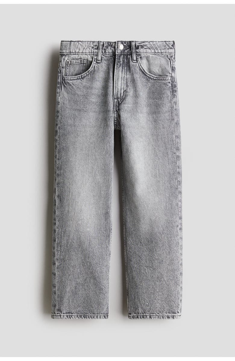 H&M Loose Fit Jeans, Main, color, Light Gray