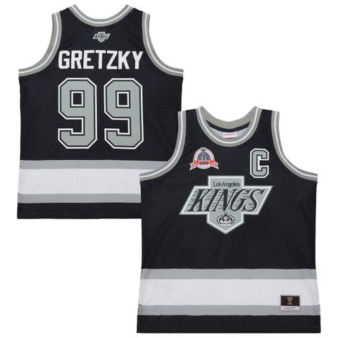 Unisex Mitchell & Ness Wayne Gretzky Black Los Angeles Kings Maxxed Out Fashion Basketball Jersey