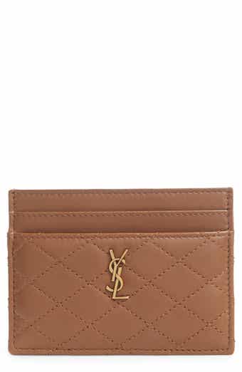 Saint Laurent Cassandra Leather Wallet on a Chain Nordstrom