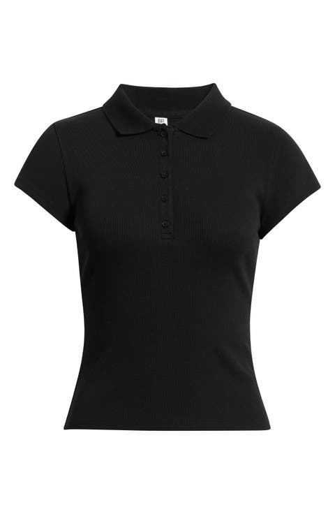 Stretch Cotton Rib Polo