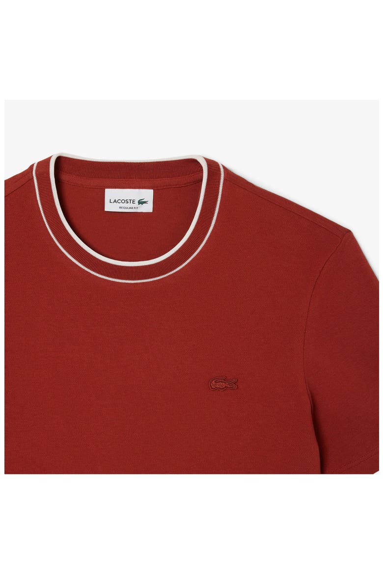 Regular Fit Tipped Piqué Crewneck T-Shirt, Alternate, color, AFS IBERIS