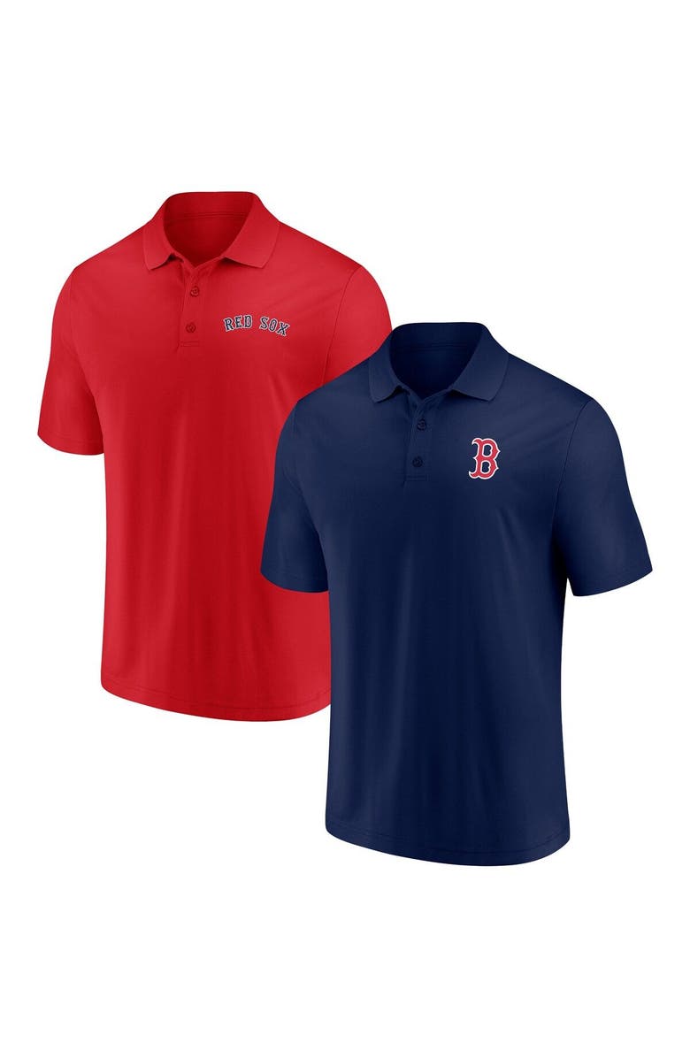FANATICS Men's Fanatics Branded Navy/Red Boston Red Sox Dueling Logos Polo Combo Set, Main, color, Navy
