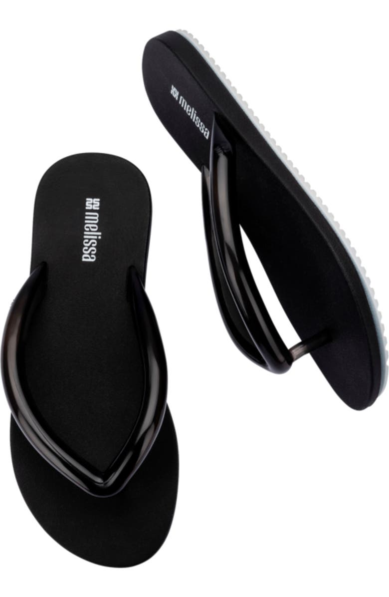 Melissa Airflow Flip Flop, Alternate, color, Black/White