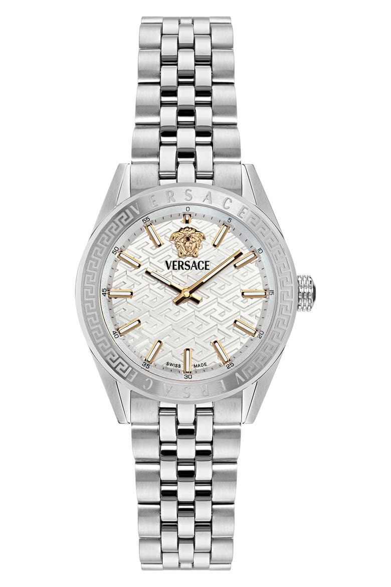 V-Code Bracelet Watch, 36mm, Main, color, STAINLESS STEEL