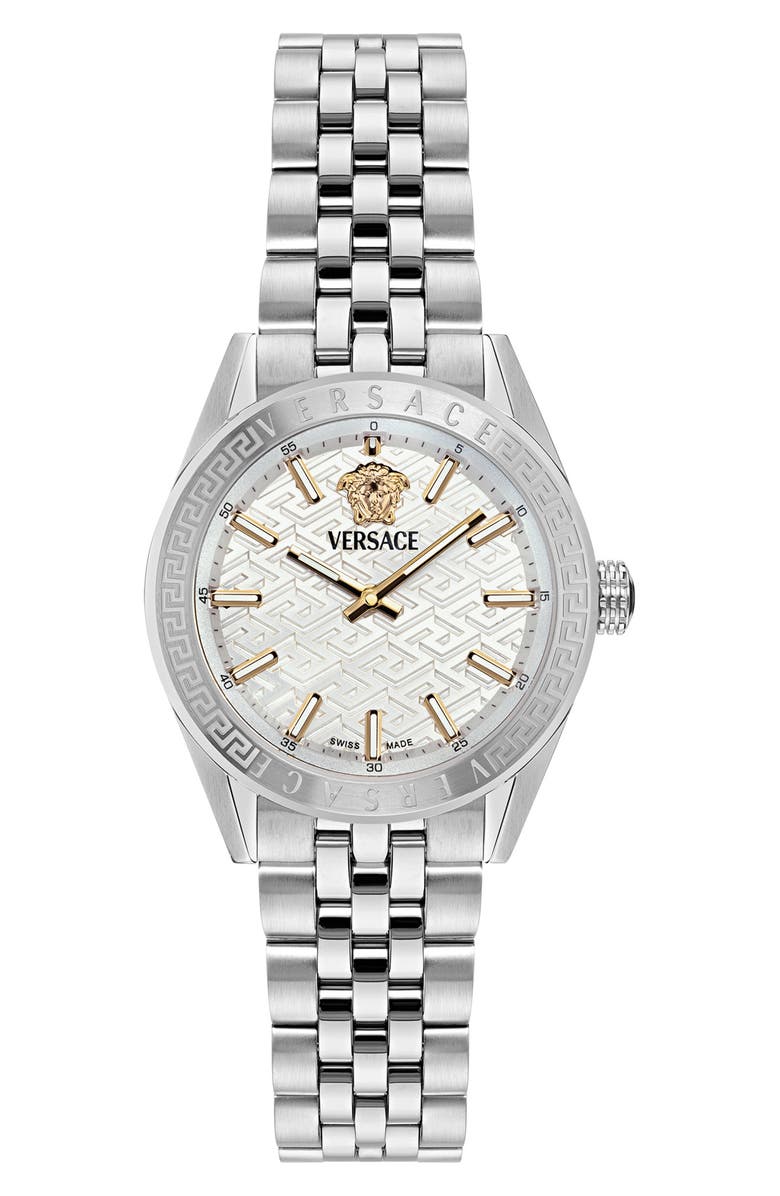 Versace V-Code Bracelet Watch, 36mm, Main, color,