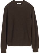 Madewell Marled Cotton Shaker Stitch Crewneck Sweater