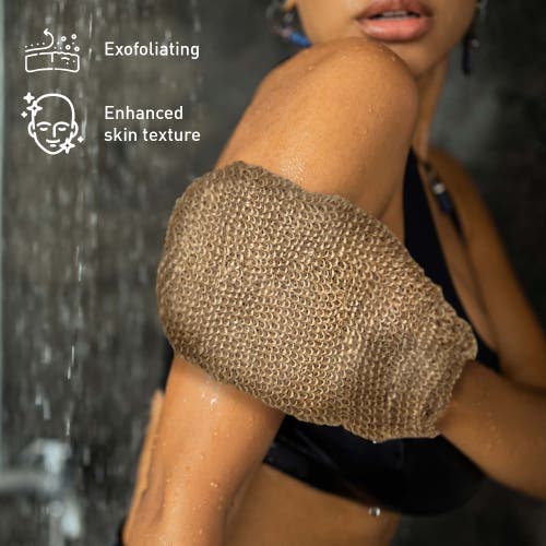 Pursonic Lavender & Sea Salt Mist Spray + Sisal Hemp Exfoliating Gloves + Bath Body Brush Bundle In Multi
