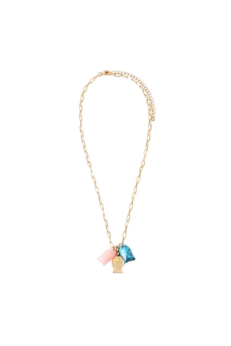 Limoncello Glow Necklace, Main, color, Yellow