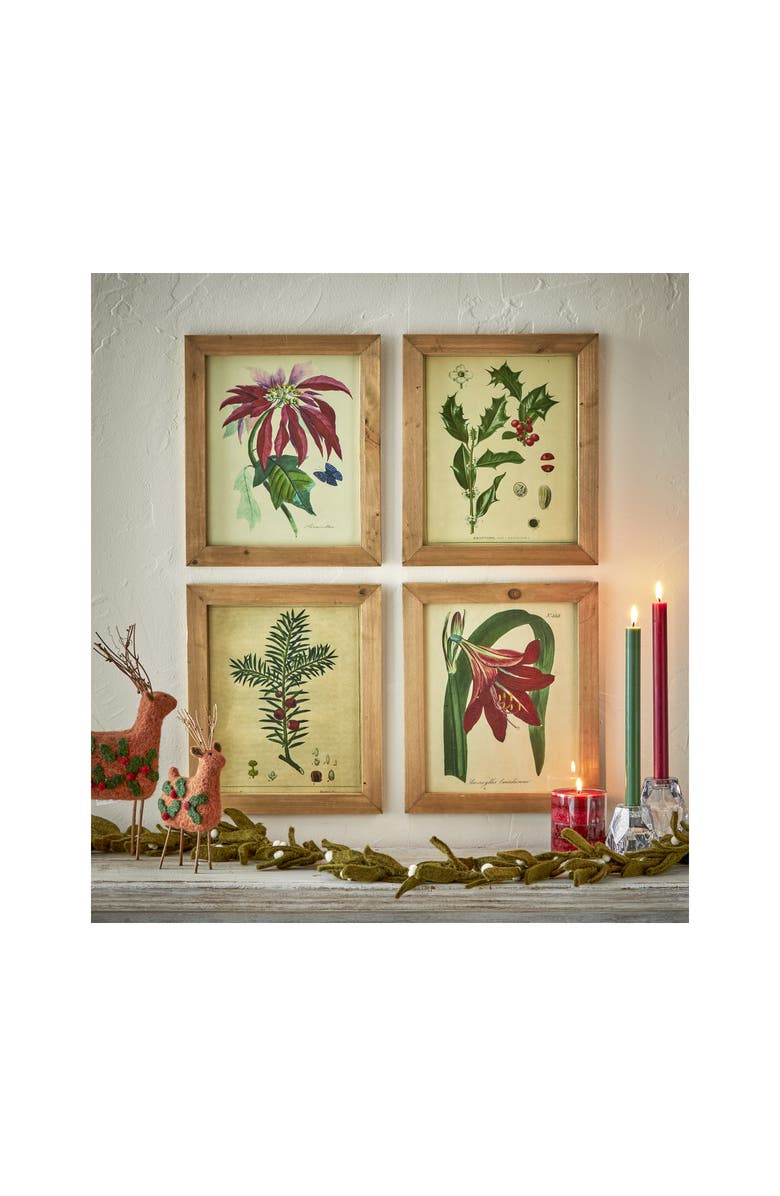 tag Holly Berry Vintage Wall Art - Christmas Decor, Multicolor, Alternate, color, 