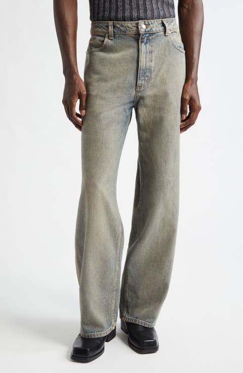 Wide Leg Jeans (Sand)