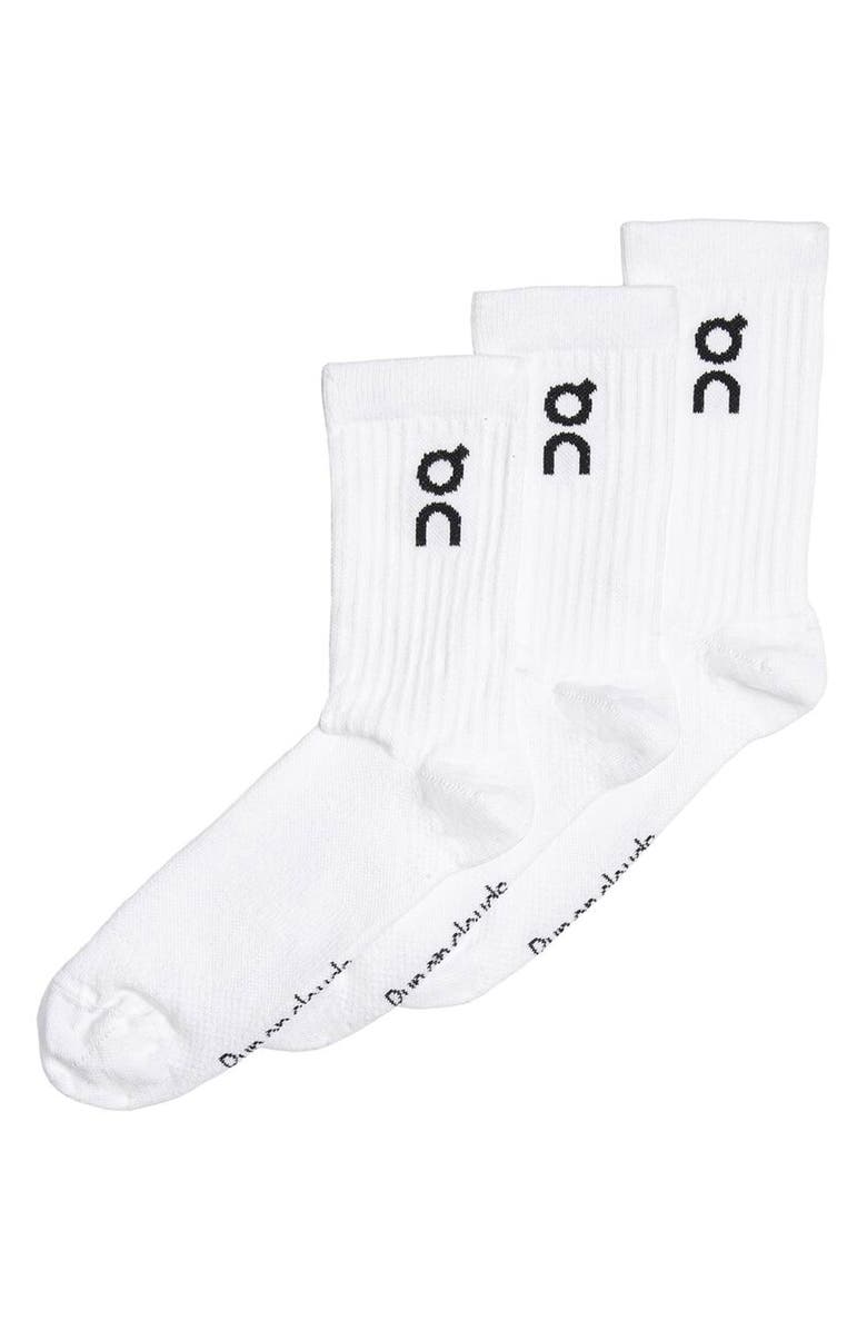 On 3-Pack Logo Socks, Alternate, color,
