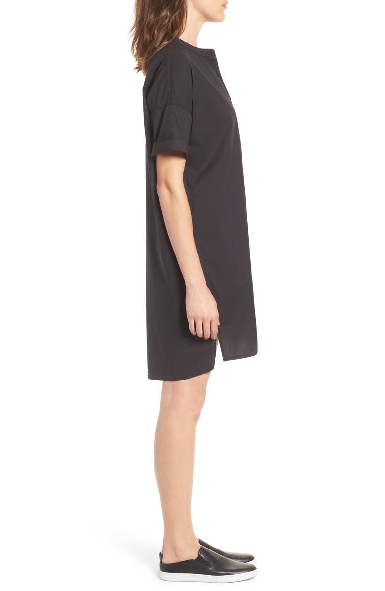 James Perse Rolled Sleeve Shirtdress, Alternate, color,