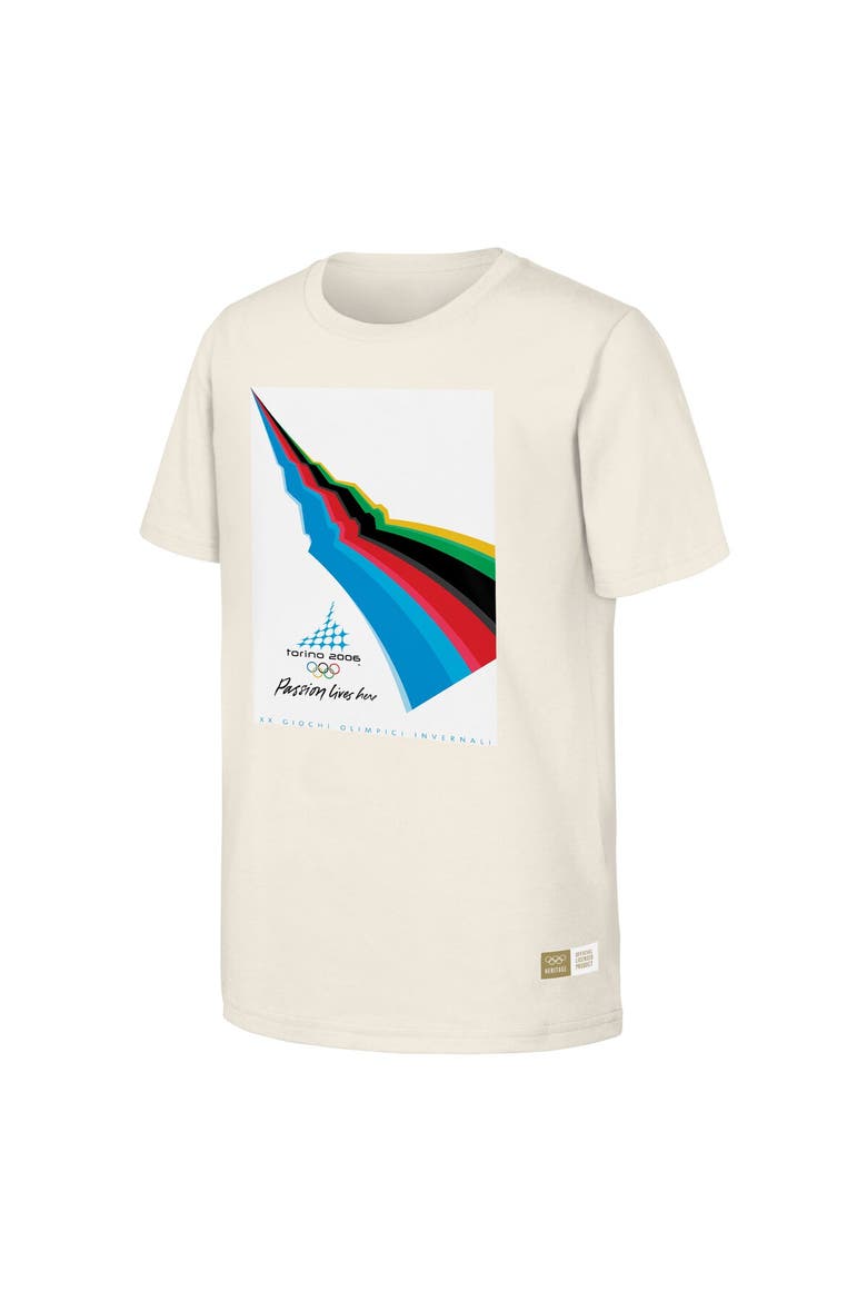 Men's  Natural 2006 Torino Games Olympic Heritage T-Shirt, Alternate, color, Natural