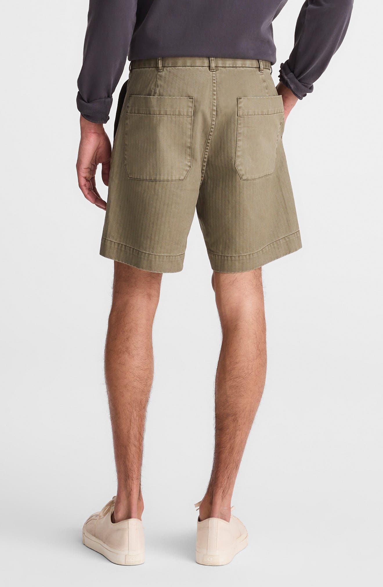 Herringbone Twill Fatigue Shorts - image 4