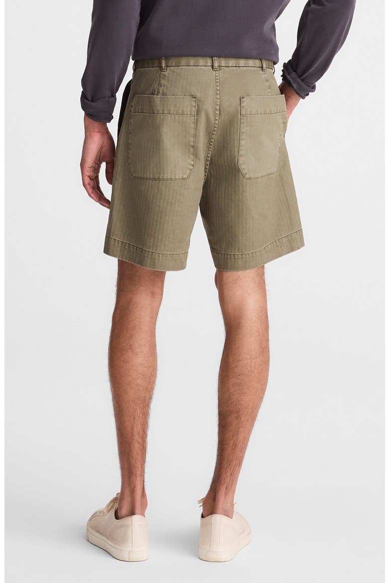 Herringbone Twill Fatigue Shorts, Alternate, color, FATIGUE