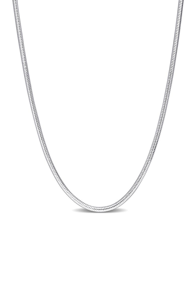 Snake Chain Necklace, 1.90mm, Main, color, SILVER