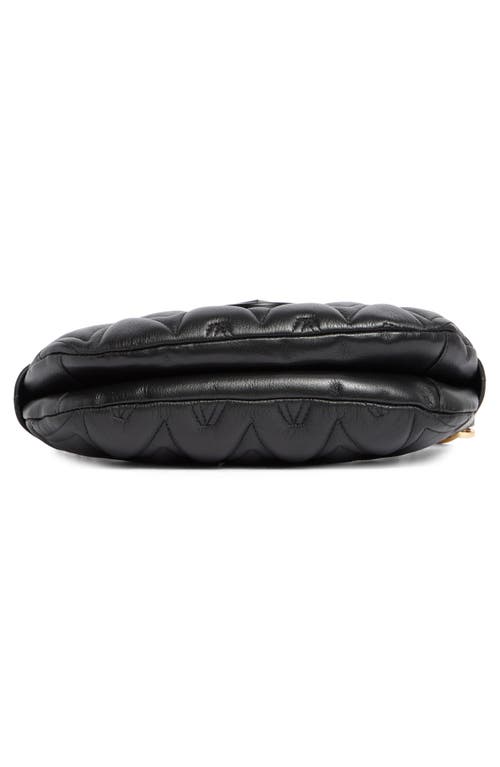 Valentino By Mario Valentino Sabrine Diamond Quilted Shoulder Bag In Black