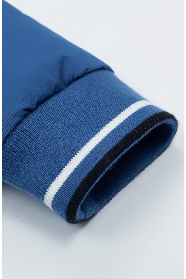 Fleece Lined  Puffer Coat with Removable Trim, Alternate, color, Navy