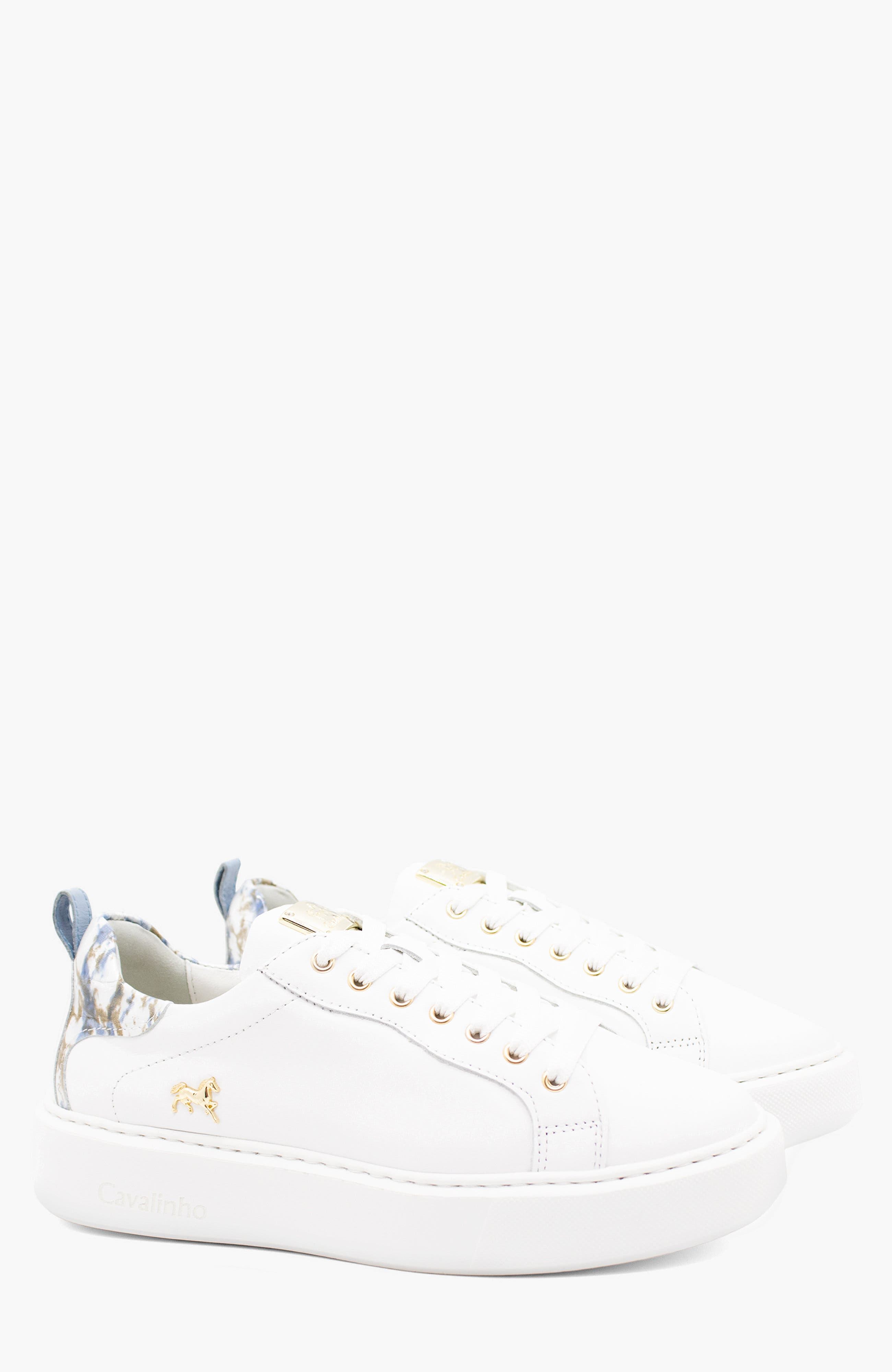 Acqua Bella Leather Sneakers, Alternate, color, Blue / White