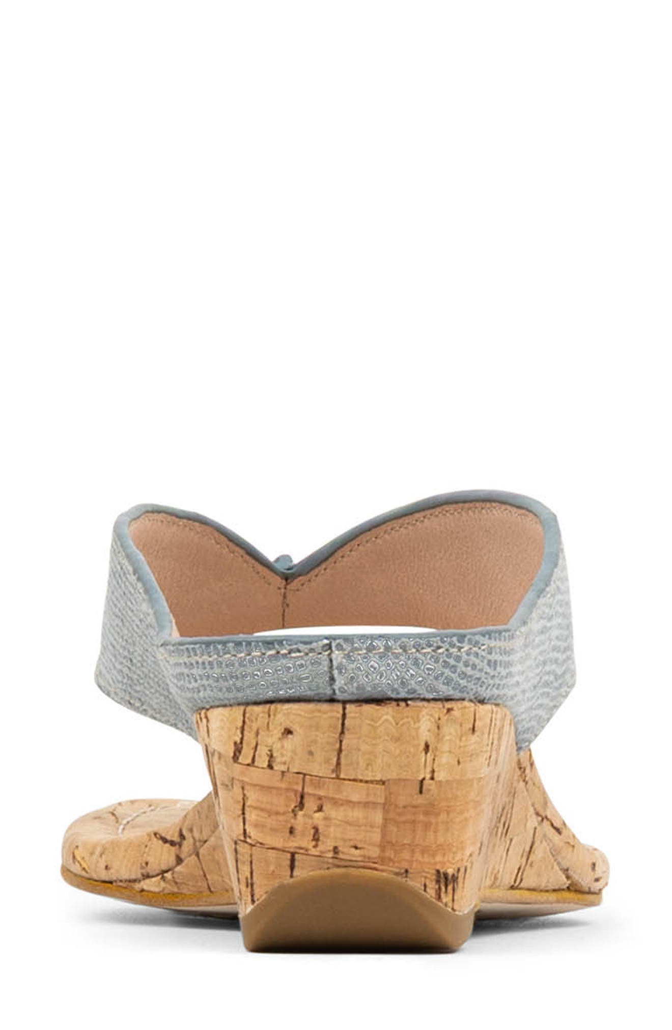 Vylette Wedge Flip Flop, Alternate, color, CLOUD GRAY