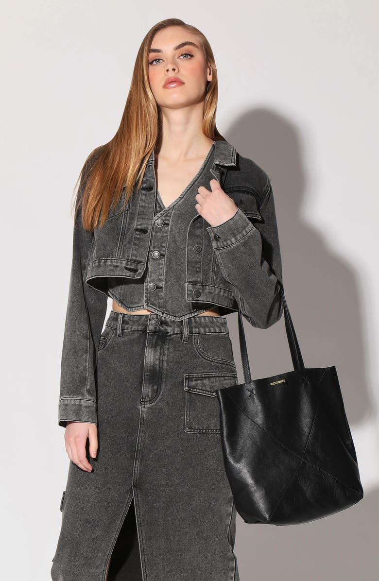 Walter Baker Ledger Leather Tote, Alternate, color,