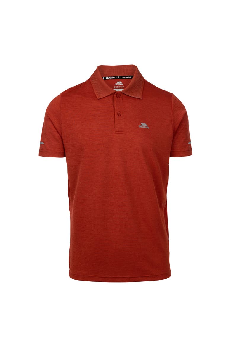 Mckay Active Polo Shirt, Main, color, Burnt Sienna Marl