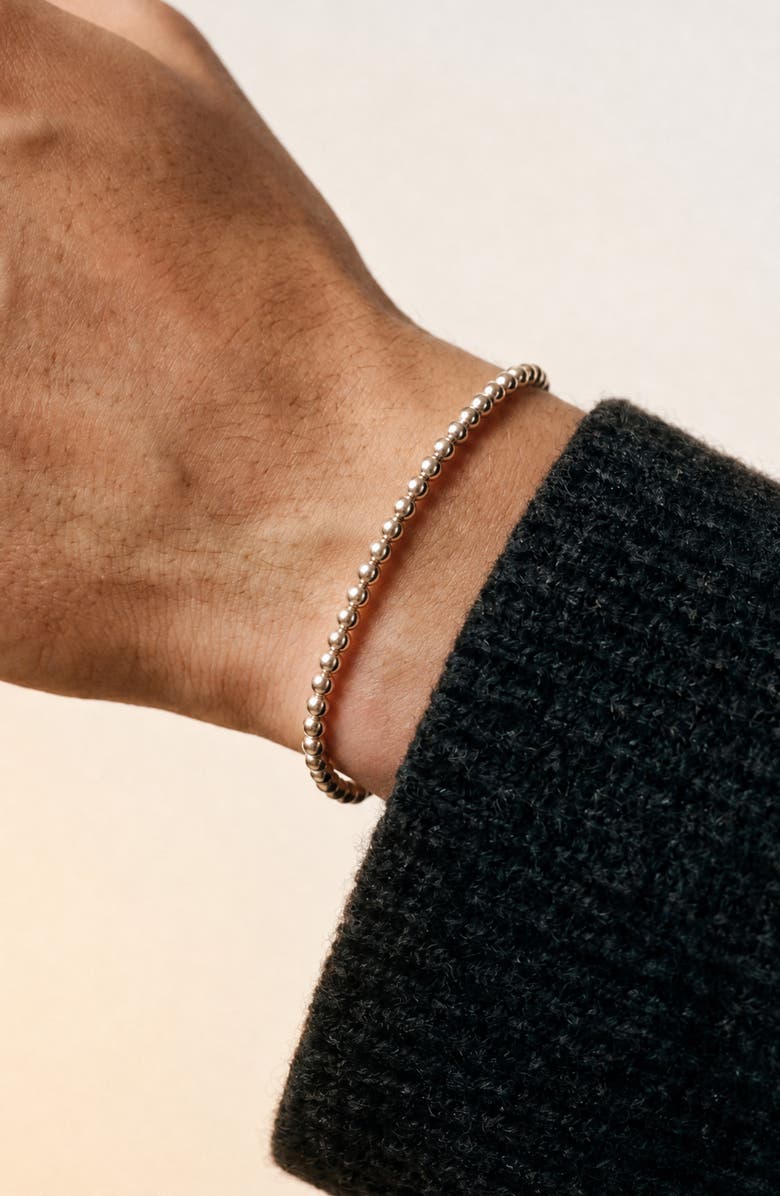 Argento Vivo Sterling Silver Men's Small Sphere Bracelet, Alternate, color, Silver