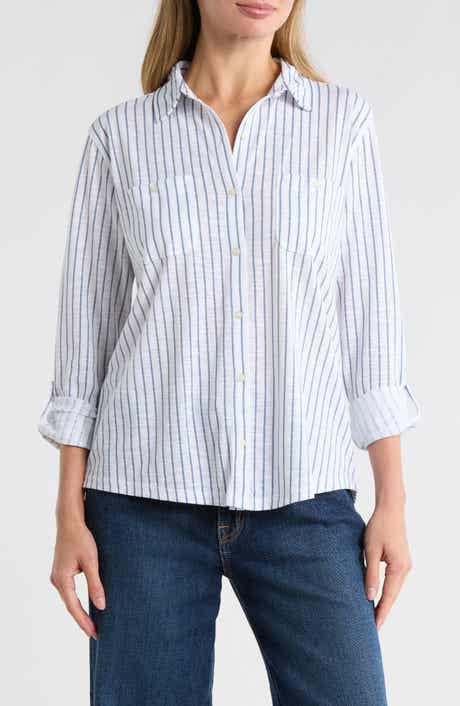 Lucky Brand Knit Button Up Shirt