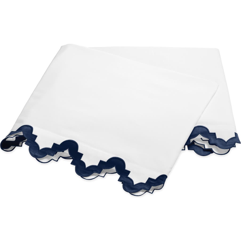 Matouk Aziza 600 Thread Count Egyptian Cotton Percale Flat Sheet