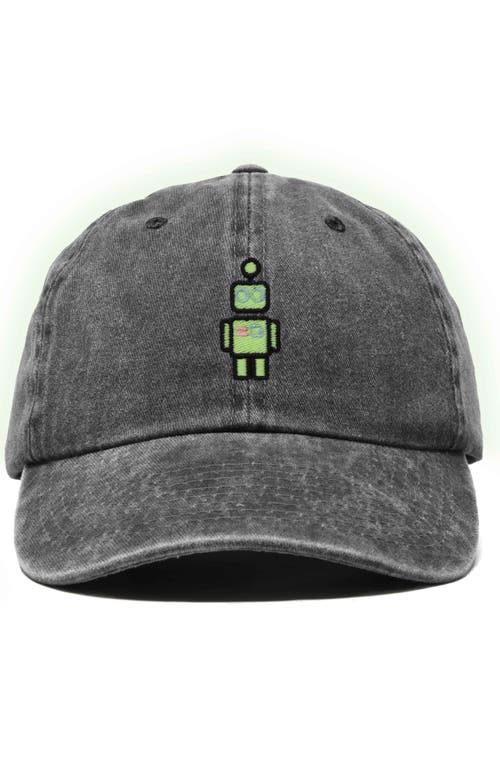 Dalix Robot Hat In Washed Black