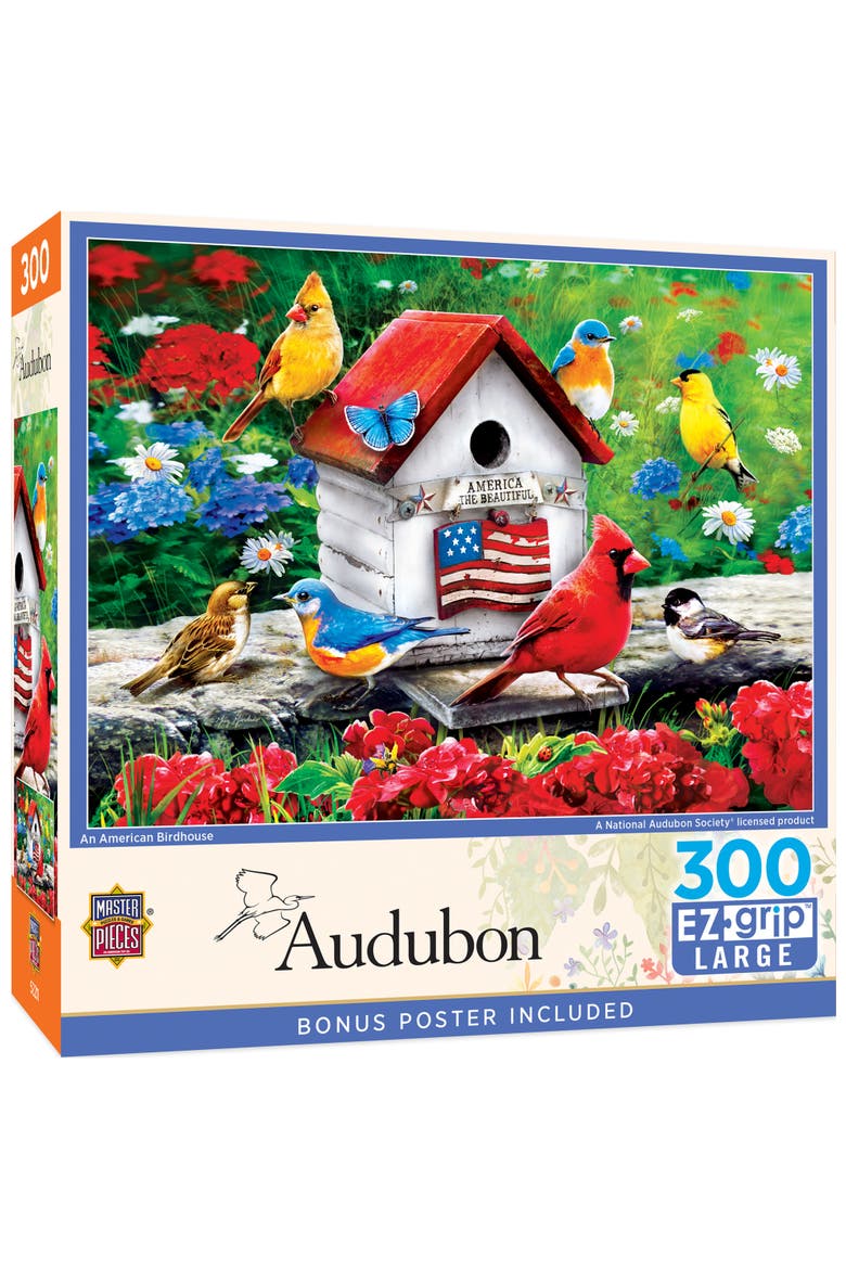An American Birdhouse 300 Piece Puzzle, Main, color, Multicolor