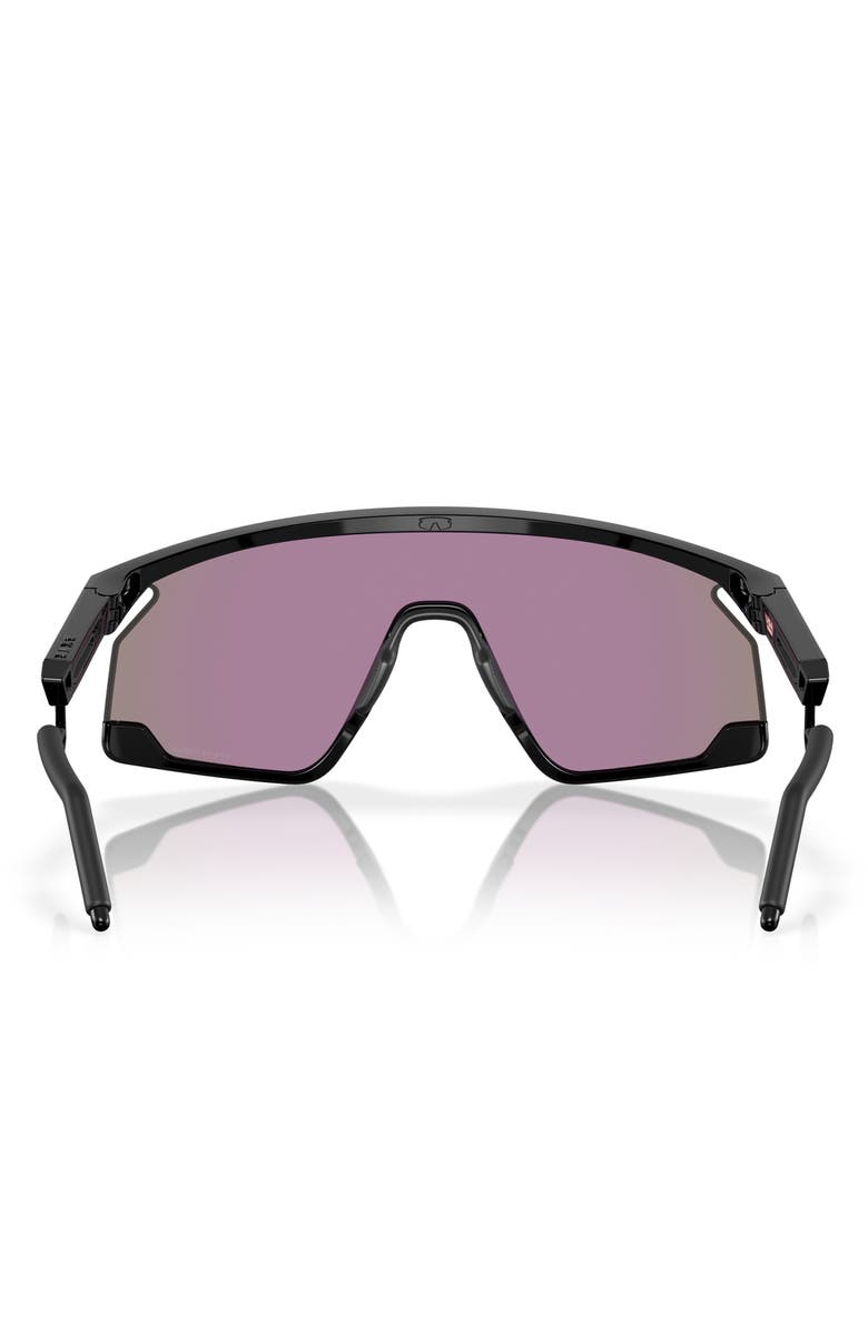 Oakley BXTR 39mm Polarized Rectangular Sunglasses, Alternate, color, Shiny Black