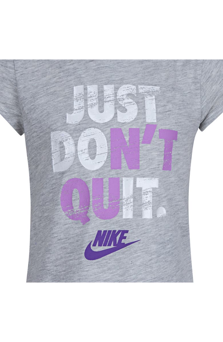 Nike Kids' Just Don't Quit T-Shirt, Alternate, color, Grey Heather