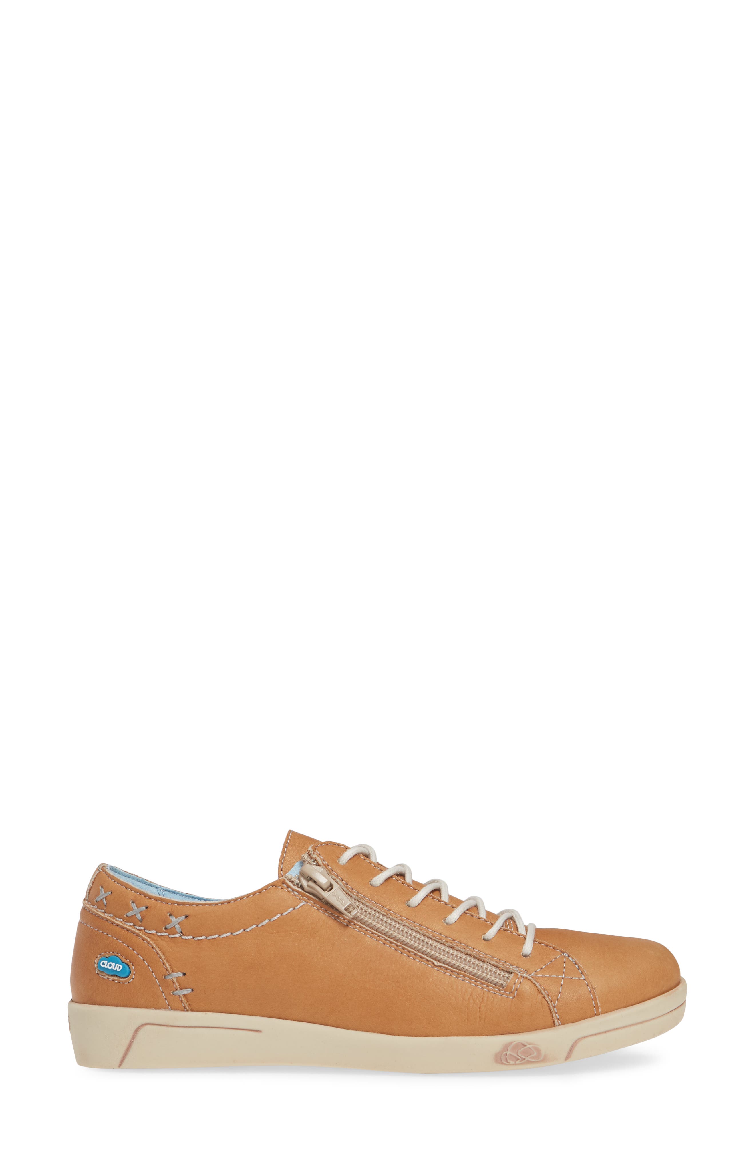 Aika Sneaker, Alternate, color, TAN LEATHER