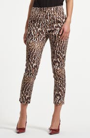 Isaac Mizrahi New York Slim Fit Sateen Ankle Pants