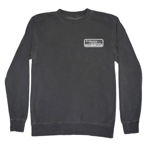 Everyday California Surf Shop Crewneck Sweater In Storm Grey