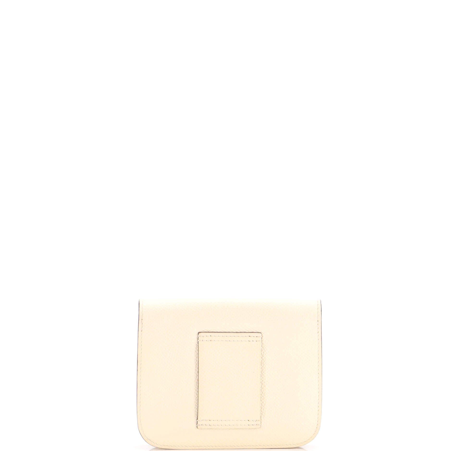 Constance Slim Wallet Epsom, Alternate, color, White