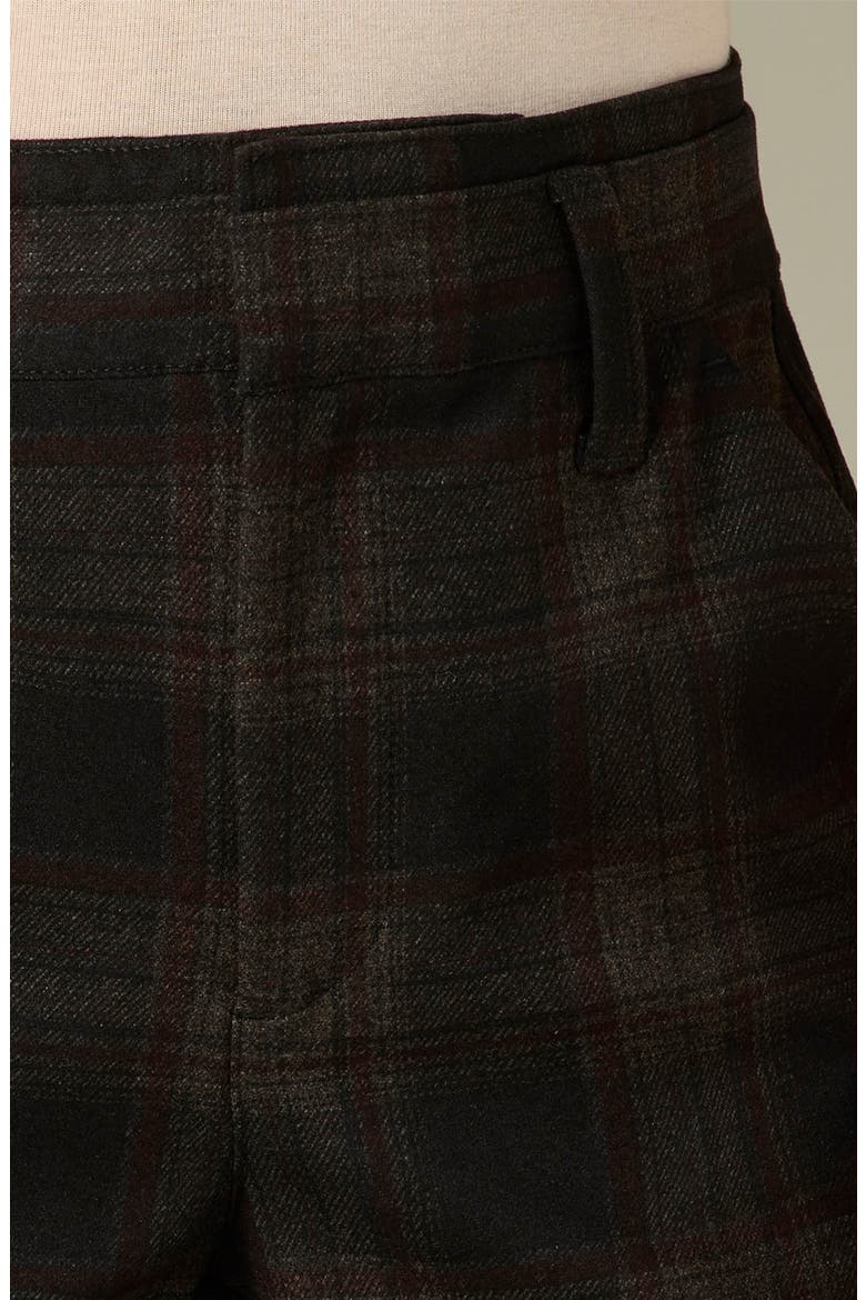 Teagan Skyrise Plaid Ankle Straight Leg Trousers, Alternate, color, BLACKBERRY MULTI