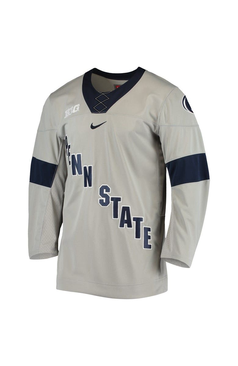 Nike Men's Nike Gray Penn State Nittany Lions Replica Hockey Jersey, Alternate, color,