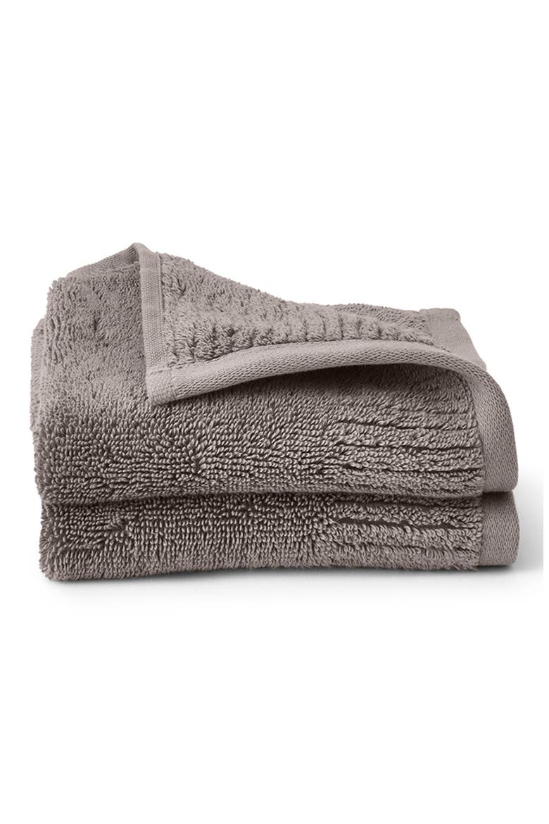 Set of 2 Ultraplush Organic Cotton Washcloths, Main, color, STONE
