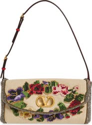 Valentino Garavani Vain Soft Beaded Top Handle Bag