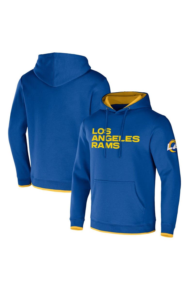 NFL X DARIUS RUCKER Men's NFL x Darius Rucker Collection by Fanatics Royal Los Angeles Rams Pullover Hoodie, Main, color,