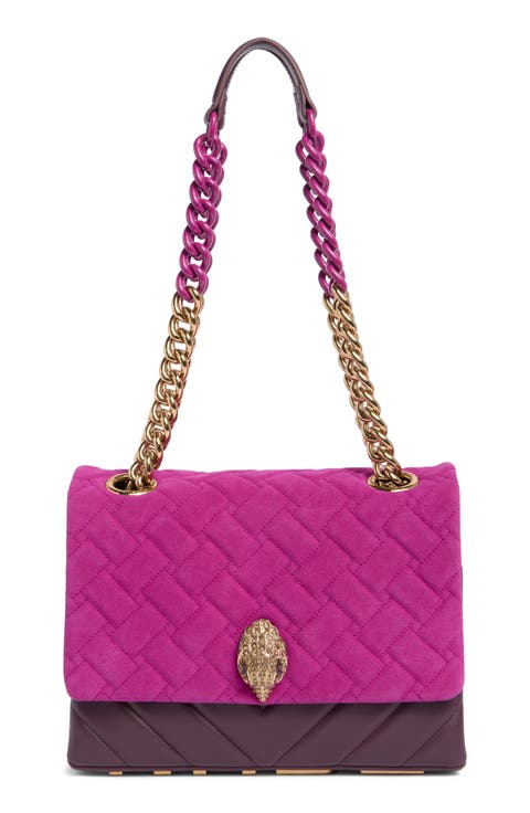 Large Kensington Leather Convertible Shoulder Bag