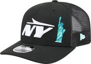 New Era Men's New Era Black New York Jets Liberty 9SEVENTY Adjustable Trucker Hat