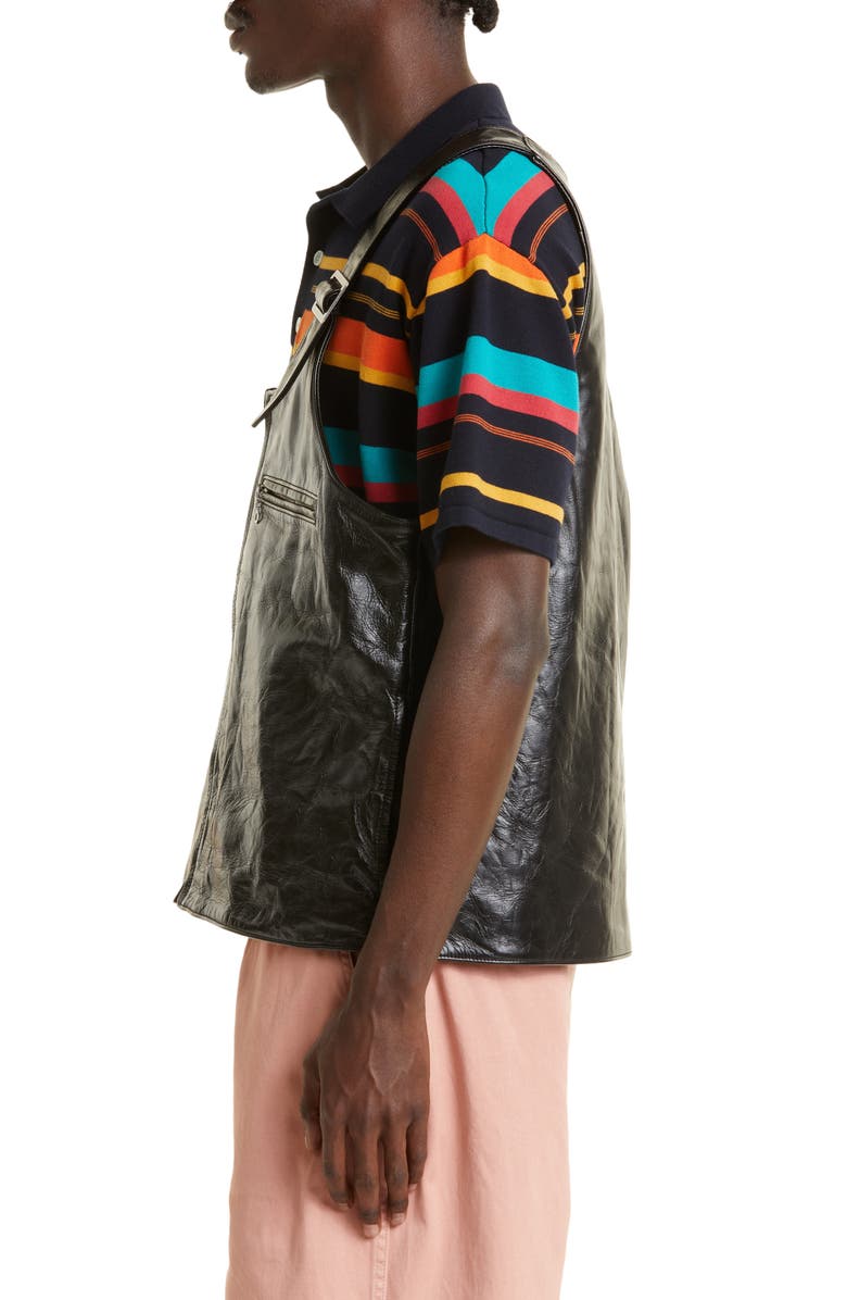 F-LAGSTUF-F x Blackmeans Leather Vest, Alternate, color, 