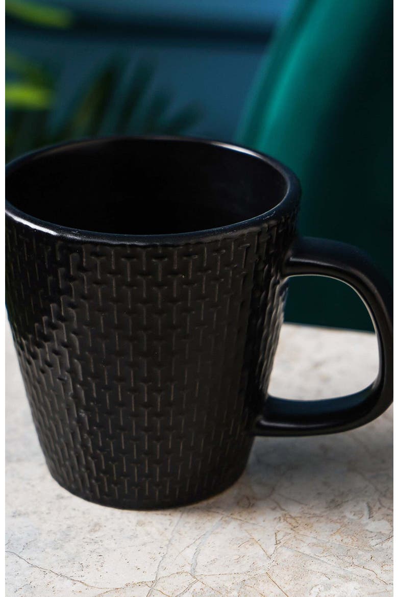 Olivia Stoneware 4-Piece Mug Set, Alternate, color, Black