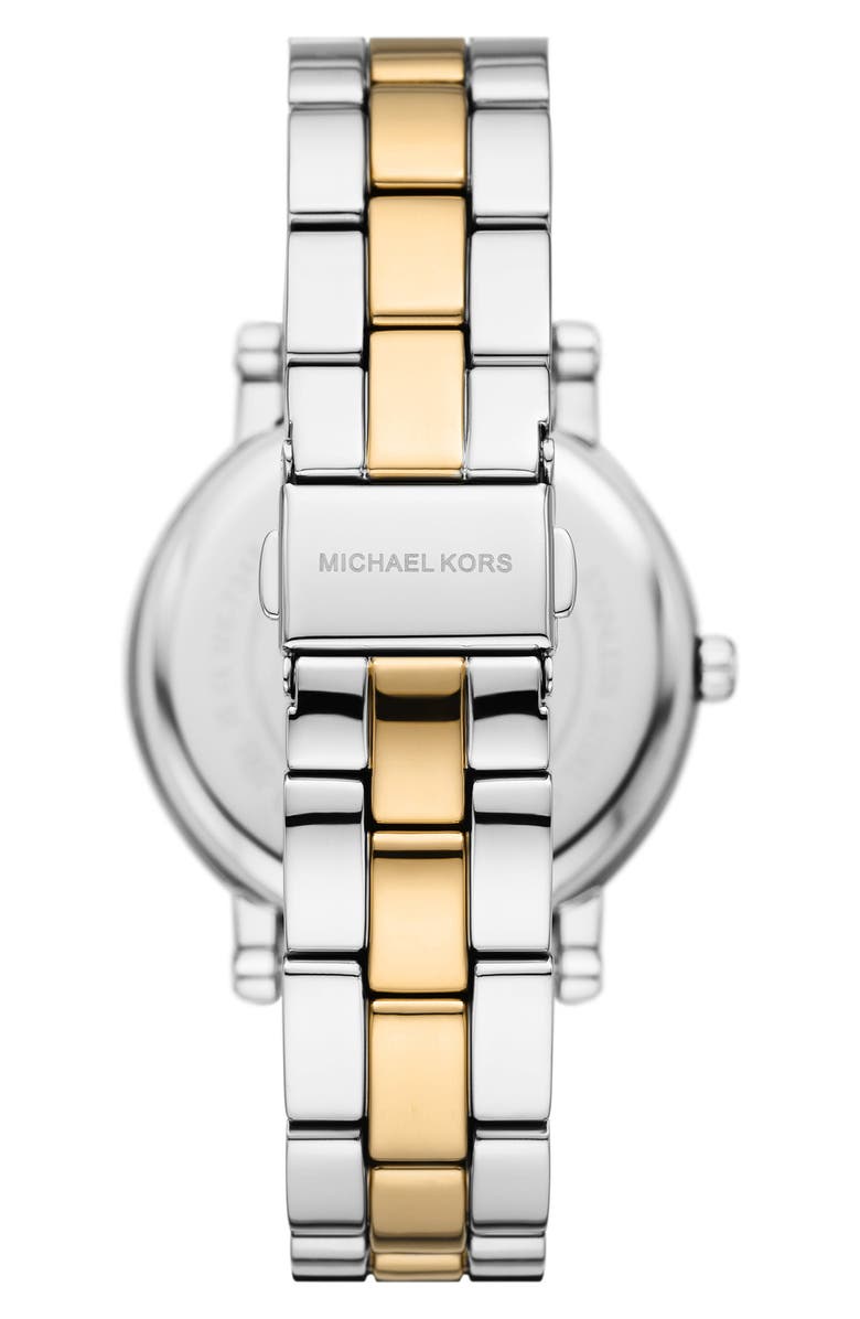 Michael Kors Corey Crystal Two-Tone Quartz Bracelet Watch, 38mm, Alternate, color, 