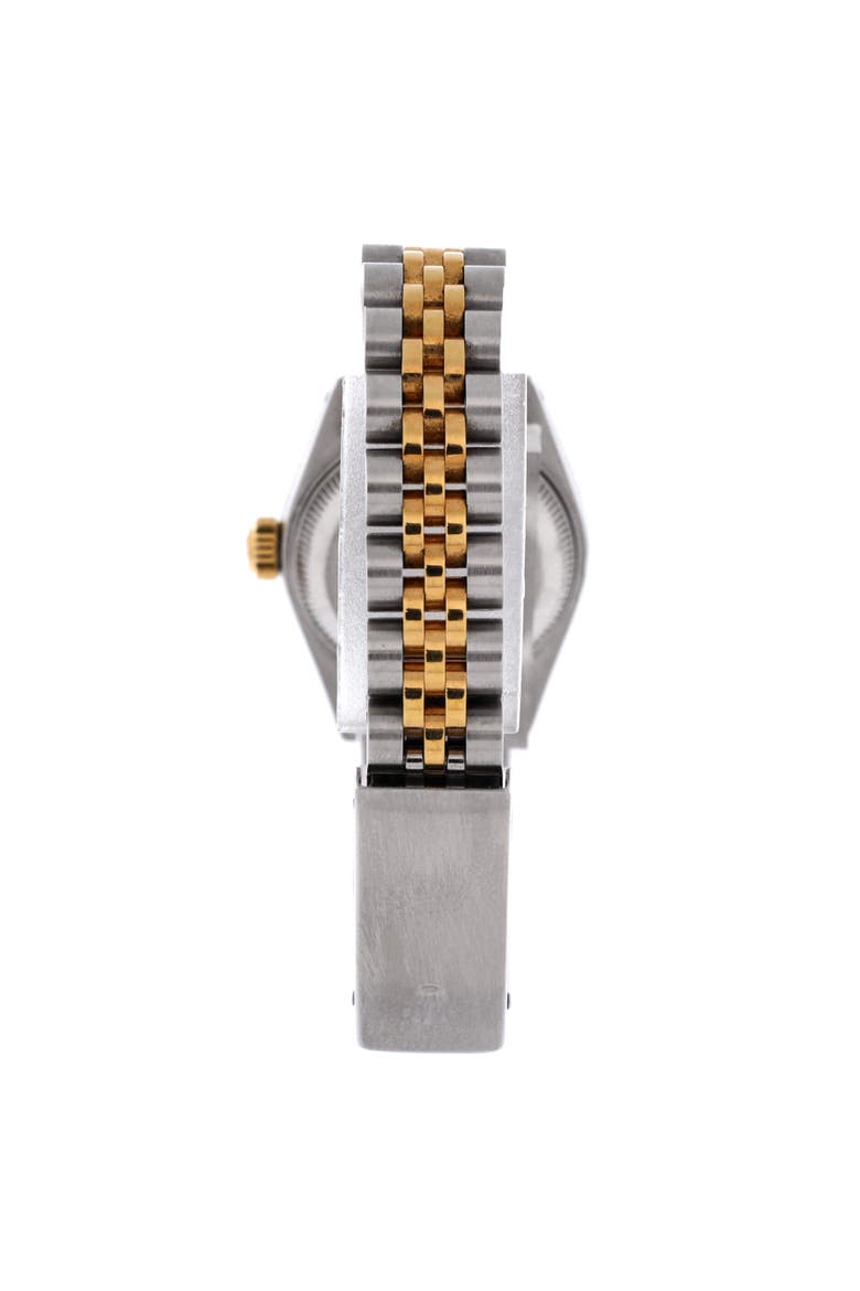 Oyster Perpetual Datejust Automatic Watch Stainless Steel and Yellow Gold with Diamond Markers 26, Alternate, color, Metallic Silver
